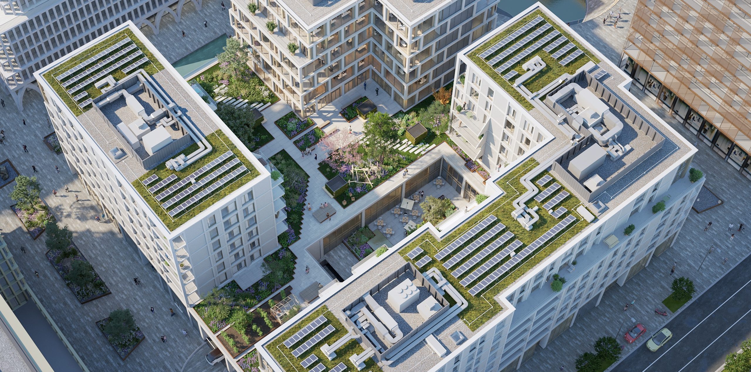 Vue aérienne du projet ROOTS et de Belval